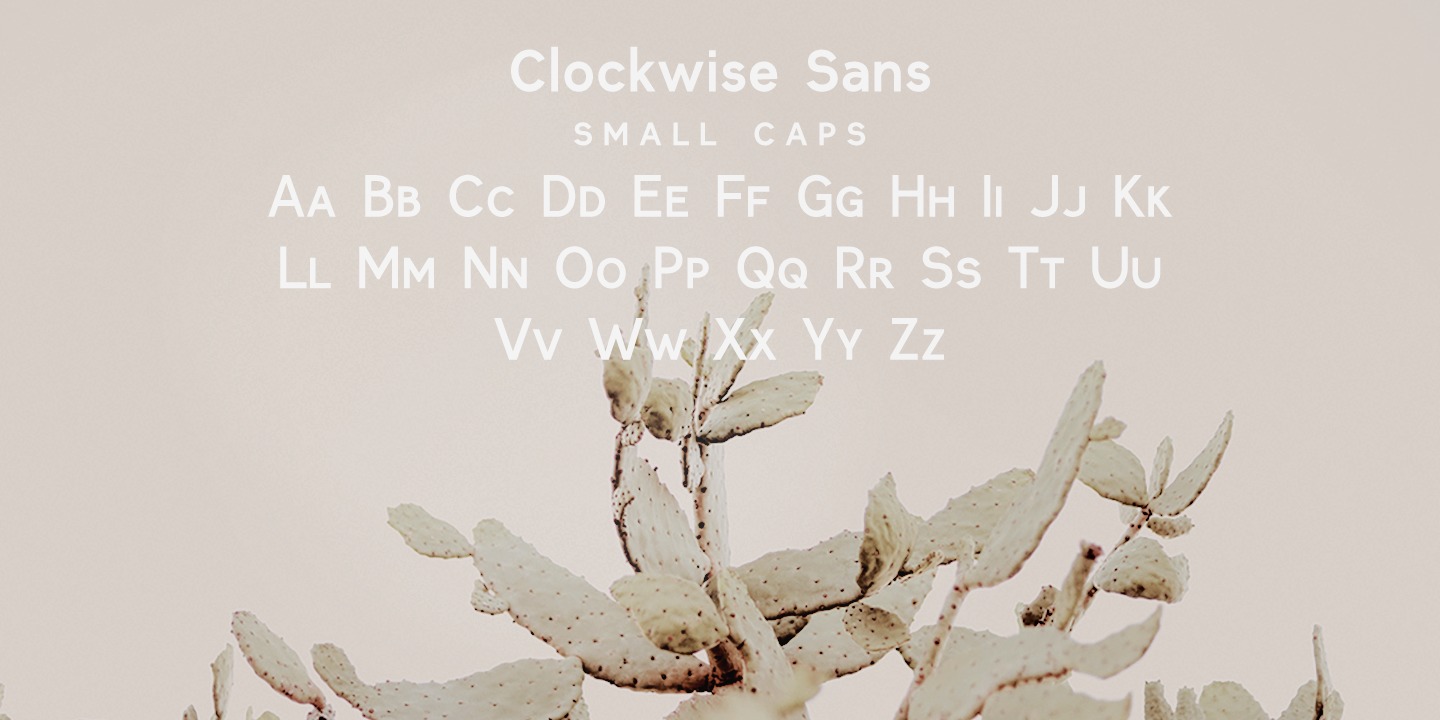 Пример шрифта Clockwise #6